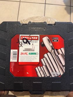 Craftsman 24-Piece 1/2-Inch Drive Socket Wrench Set