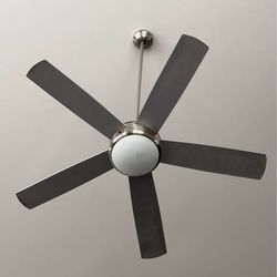 20.5 inch Ceiling Fan with Light and Remote Control 5 speed 6 inch Low profile