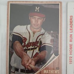 Vintage Eddie Matthews Baseball Card