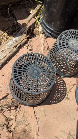 Heavy-Duty 6" Hydroponic Net Pots - Mesh DWC Cups