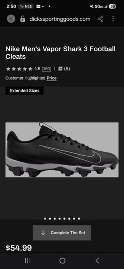 Nike vapor shark 3 cleats 10.5