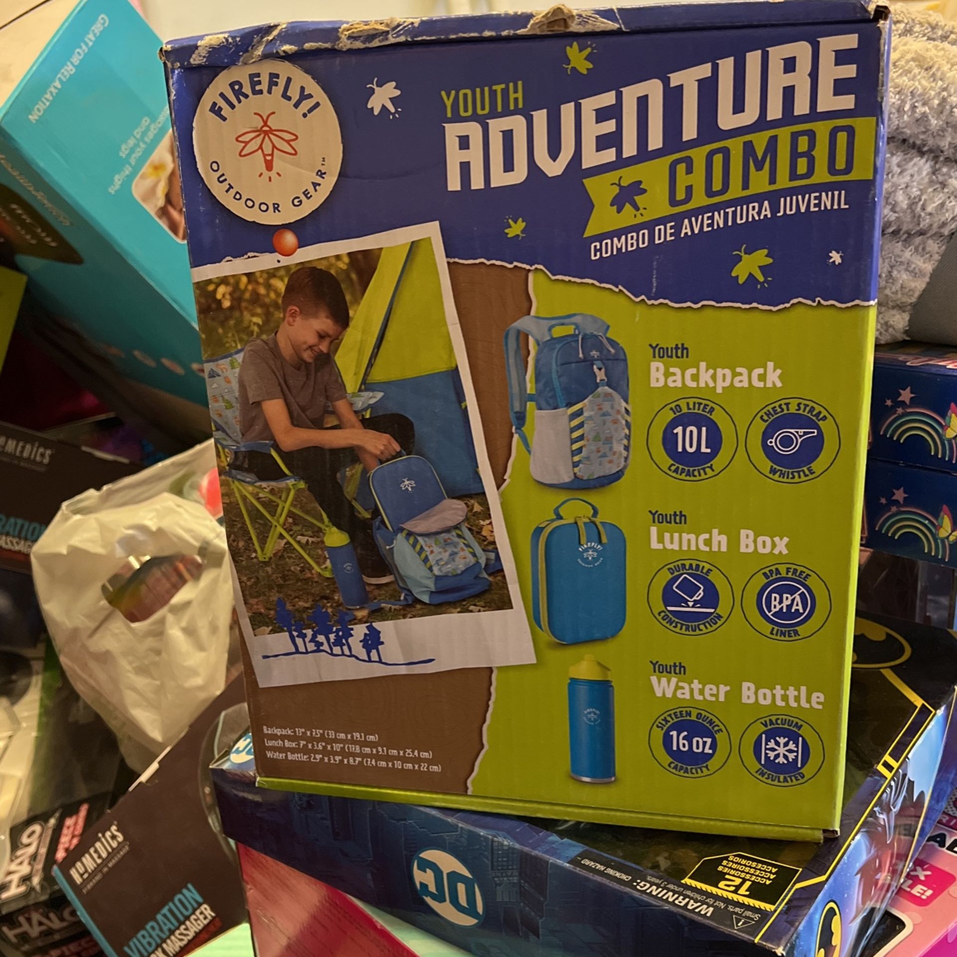 youth adventure combo back pack