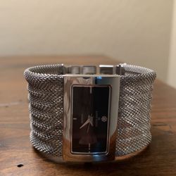 Anne Klein Stainless Steel Mesh Bracelet Watch