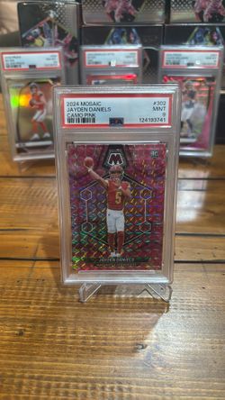 2024 jayden daniels camo pink 302 psa 9