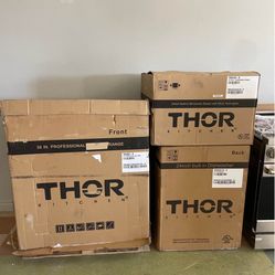 Thor Kitchen Package - 36’ Gas Stove -Dishwasher-24’ Microwave Drawer 