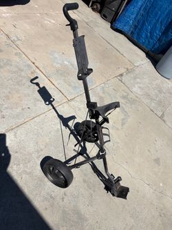 Golf push cart lightweight with straps