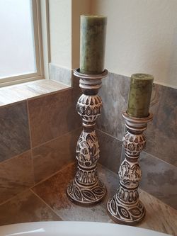 Candle Holders with Candles