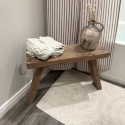 Custom Wood Decorative Stool 