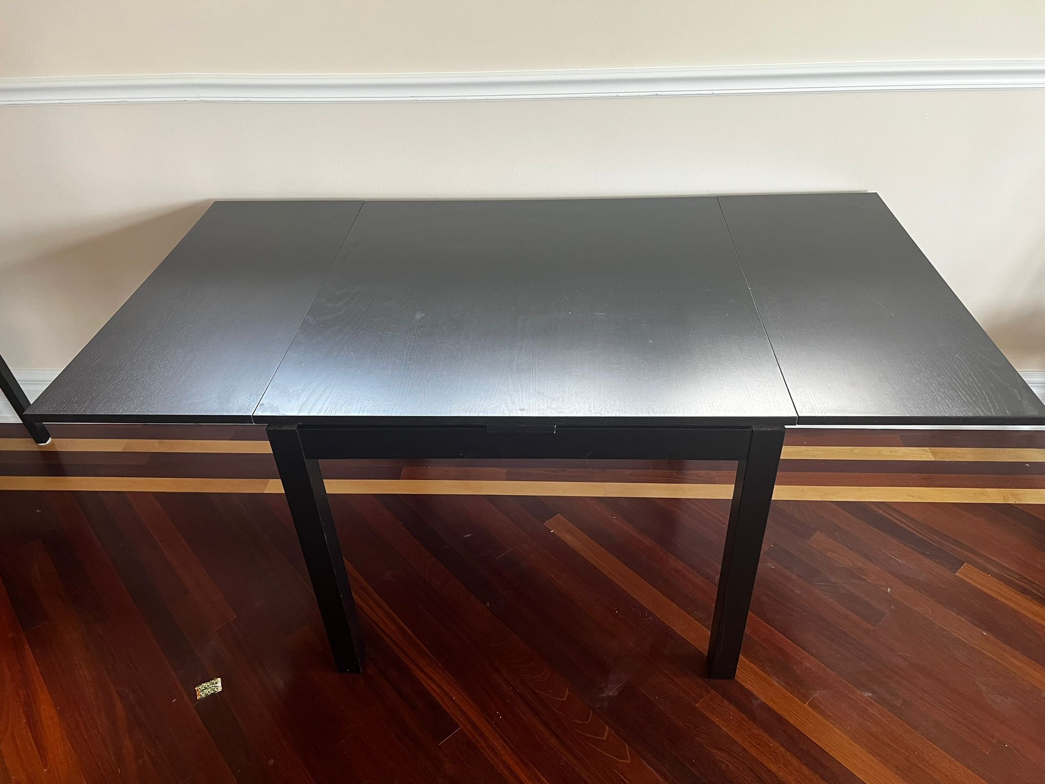 Expandable Ikea Dining Table with 4 Chairs