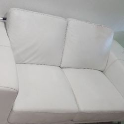 White Leather Couch