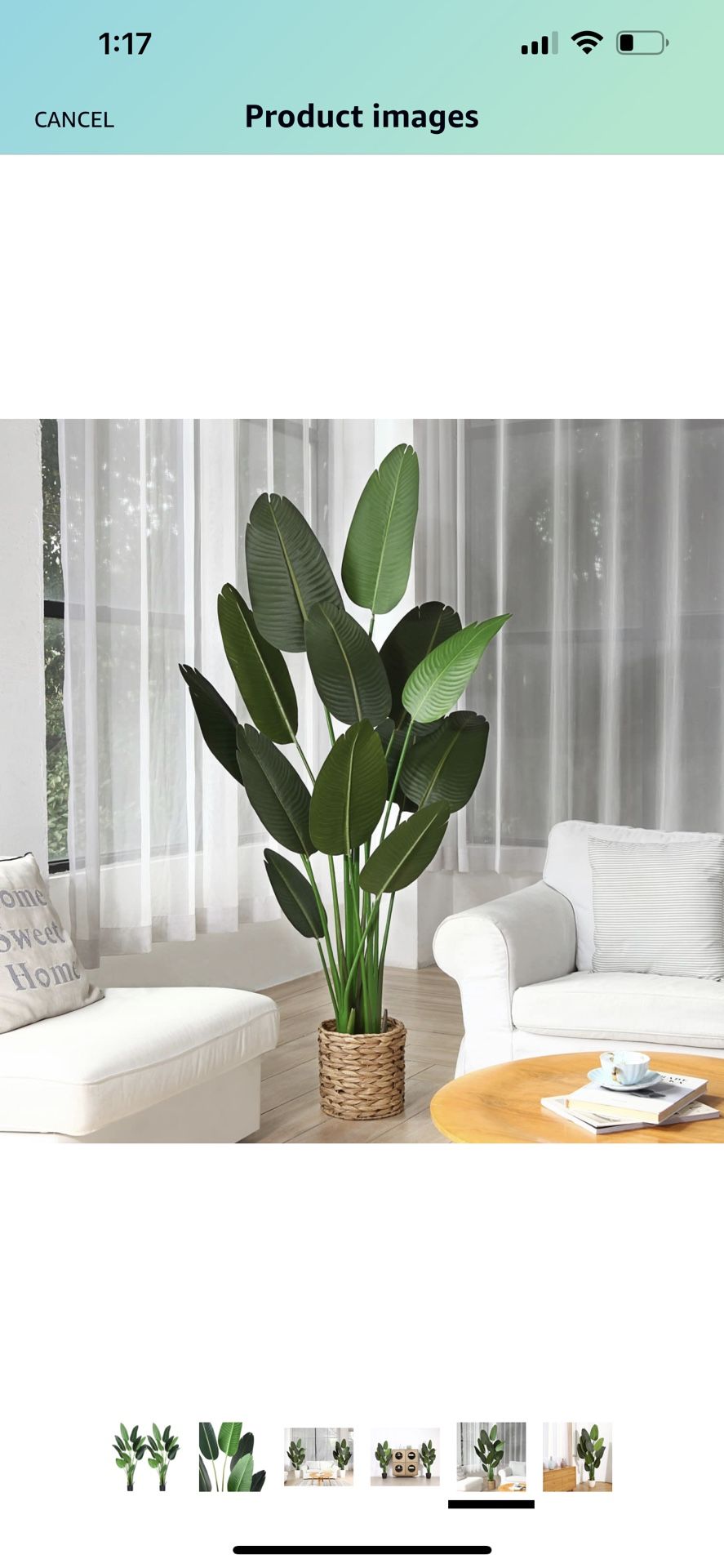 Artificial Bird of Paradise Faux Tree for Indoor Outdoor Modern