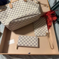 Louis Vuitton Neverfull MM and Wallet