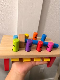 Pounding bench wooden toy