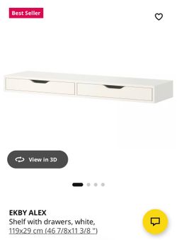 IKEA EKBY wall mount drawers