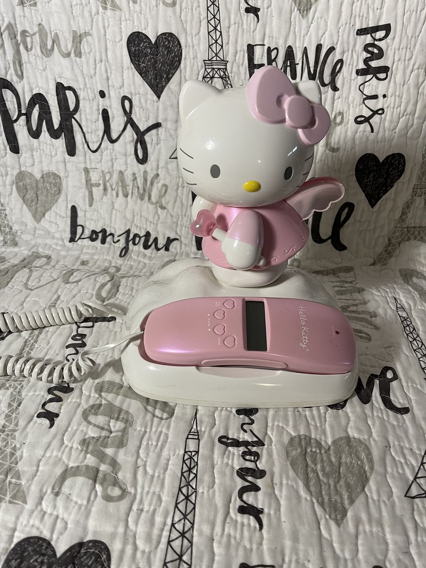 Vintage Sanrio Hello Kitty Phone Pink With Caller ID And Memory Dialing