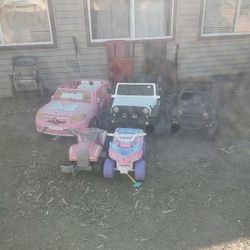 Kids Electric Ride On Toy Vehicles-lot Of 5