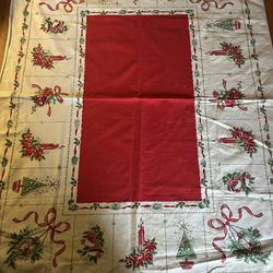 Beautiful vintage Christmas tablecloth