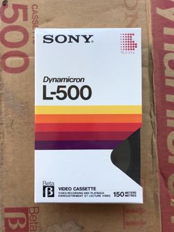 NEW Sealed Sony Video Cassette Dynamicron L500