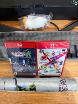 NEW SEALED Pokemon Legends ZA + ZA Gamers Mat + Puyo Puto Tetris for Nintendo Switch 2