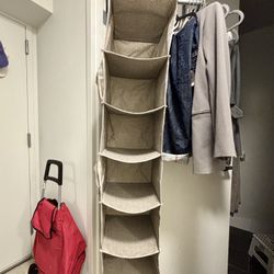 Sturdy Hanging Closet Organizer – 6 Shelves