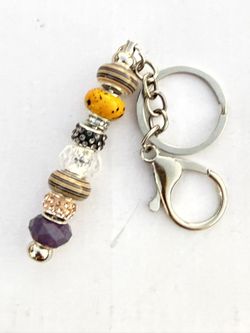 MORE GLASS BEADED KEYCHAINS