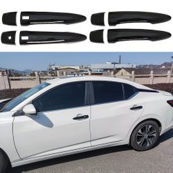 Nissan  Parts’s Glossy Black Exterior Door Handle Cover Trim For Nissan Altima 2019/2022  Sentra 2020/2022 With Smart Keyhole