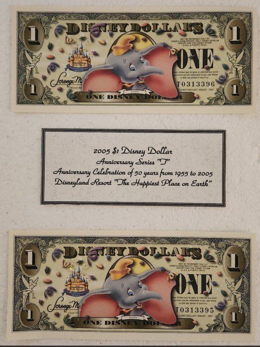 Disney Dumbo dollars set of 2 