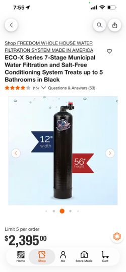 Freedom ECO-X 7-Stage Whole House Water Filtration System
