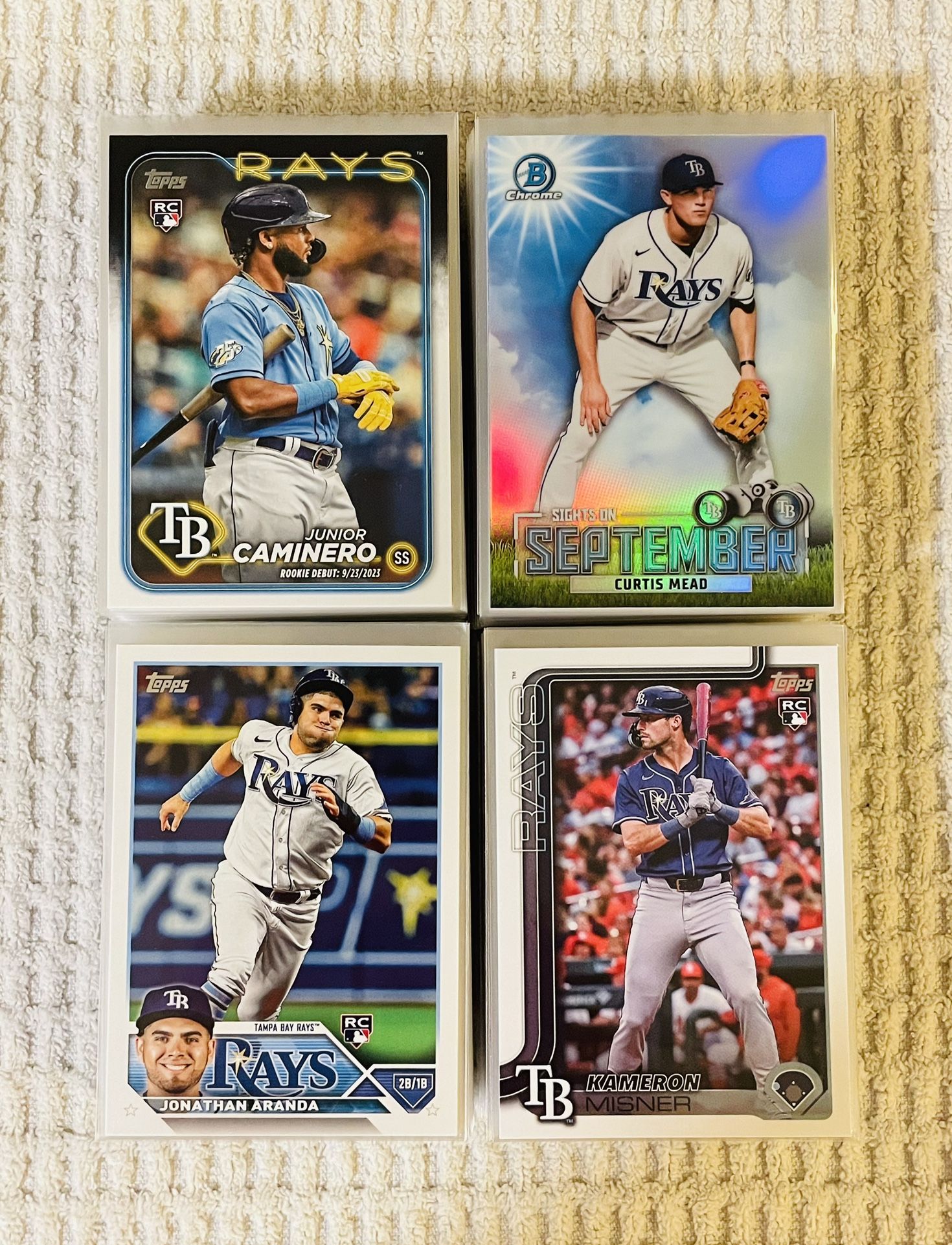 Tampa Bay Rays 180 Card Baseball Lot!