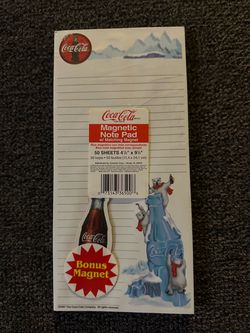 #56 Coca-Cola Magnetic Note Pad with Bonus Magnet
