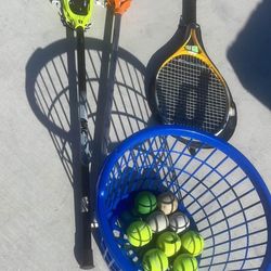 Tennis Racket And Lacrosse Stick