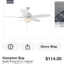 NIB 52” Ceiling Fan Indoor/outdoor
