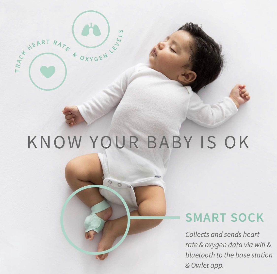 The Owlet — Smart Baby Monitor — Smart Sock.