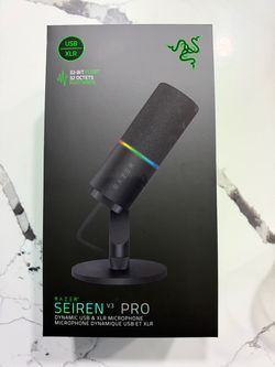 Razer Seiren V3 Pro USB & XLR Microphone Streaming/PodCast