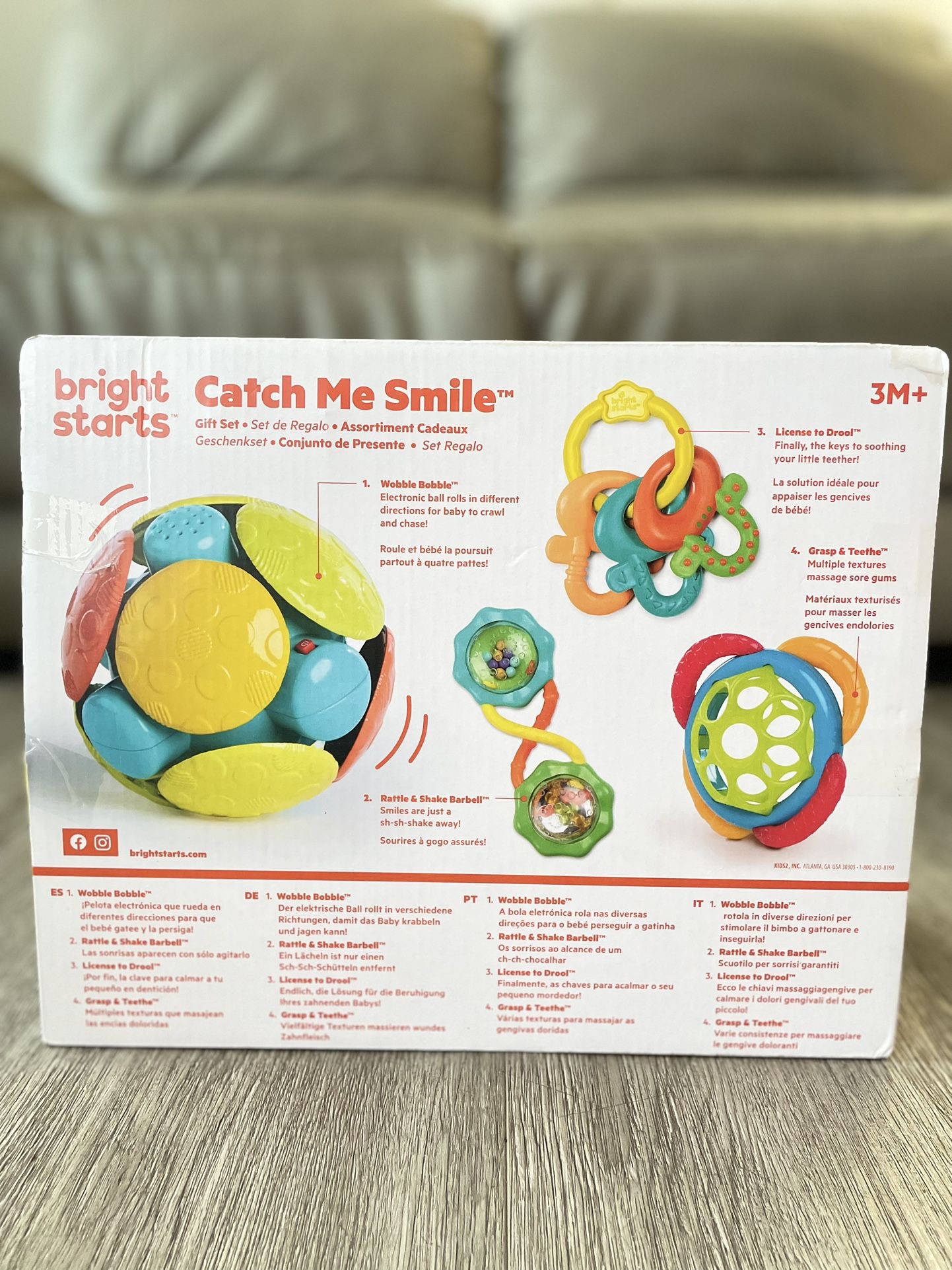 Bright Starts Crawl & Chase Ball, Wobble Bobble