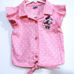 Vintage Disney Baby top with collar and short sleeves