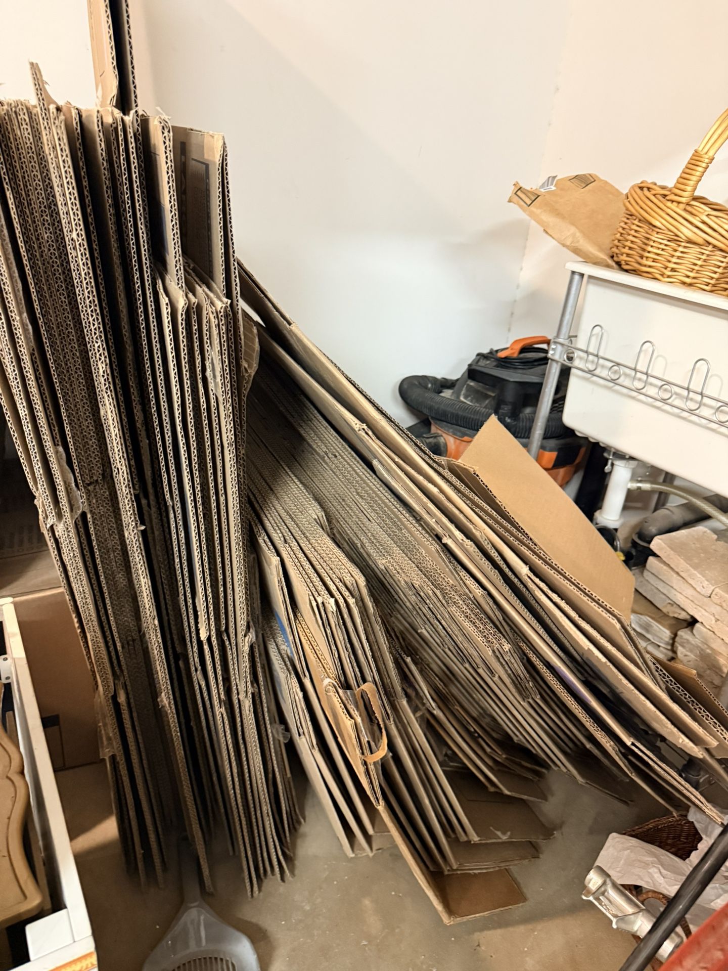 Lot Of Around 60 U-Haul Moving Boxes, Small/medium/large