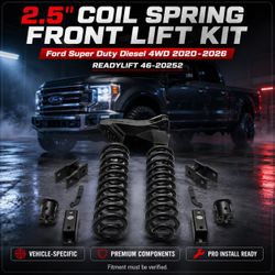 🔥 2.5" COIL SPRING FRONT LIFT KIT - FORD SUPER DUTY DIESEL 4WD 2020-2026 🔥