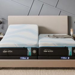 BRAND NEW MATTRESS TEMPUR PEDIC PROBREEZE MEDIUM HYBRID SPLIT KING 