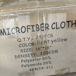 Microfiber Cloth 16x16 Professional Quality 240 Count