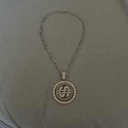 Silver Plated Spinner Chain 