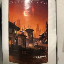 Star Wars Galaxys Edge Theme Park Poster New In Container
