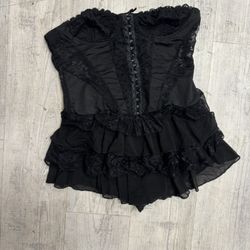 Lingerie Top And Skirt/ Shorts