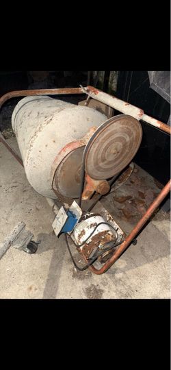 Electric Cement Mixer on Steel Frame