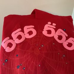 Brand New 555 Red Angel Sp5der Hoodie 