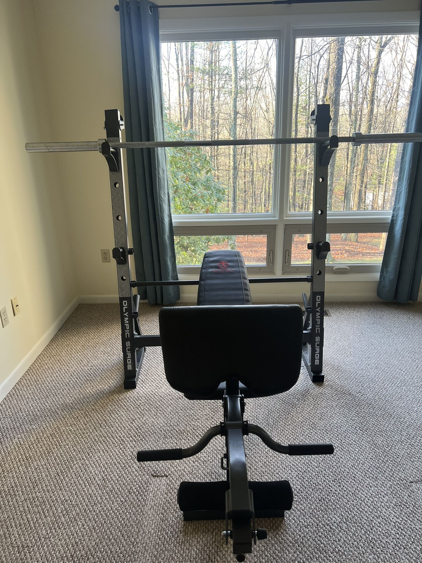 MARCY OLYMPIC WORKOUT BENCH —minus weight bar