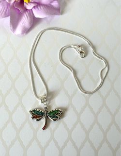 Sterling Silver Dragonfly Necklace