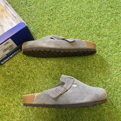 *ALL SIZES IN STOCK* Dark Grey Birkenstock Bostons Suede 