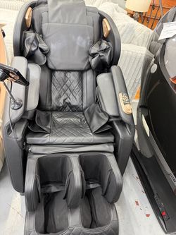 Black Leather Full Body Massage Chair