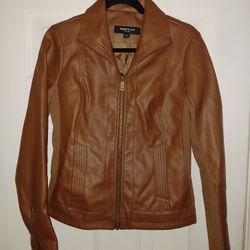 Kenneth Cole Faux Leather Moto Jacket 